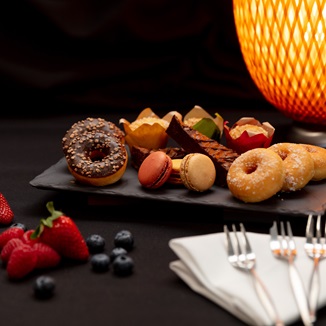 Chef's selection of pastries and mini muffins