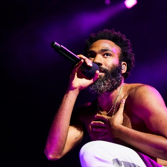 Childish Gambino performing at HBF Stadium