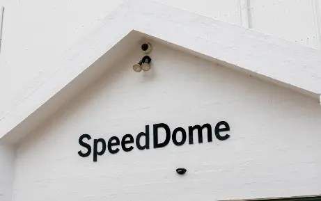 Front entrance SpeedDome sign