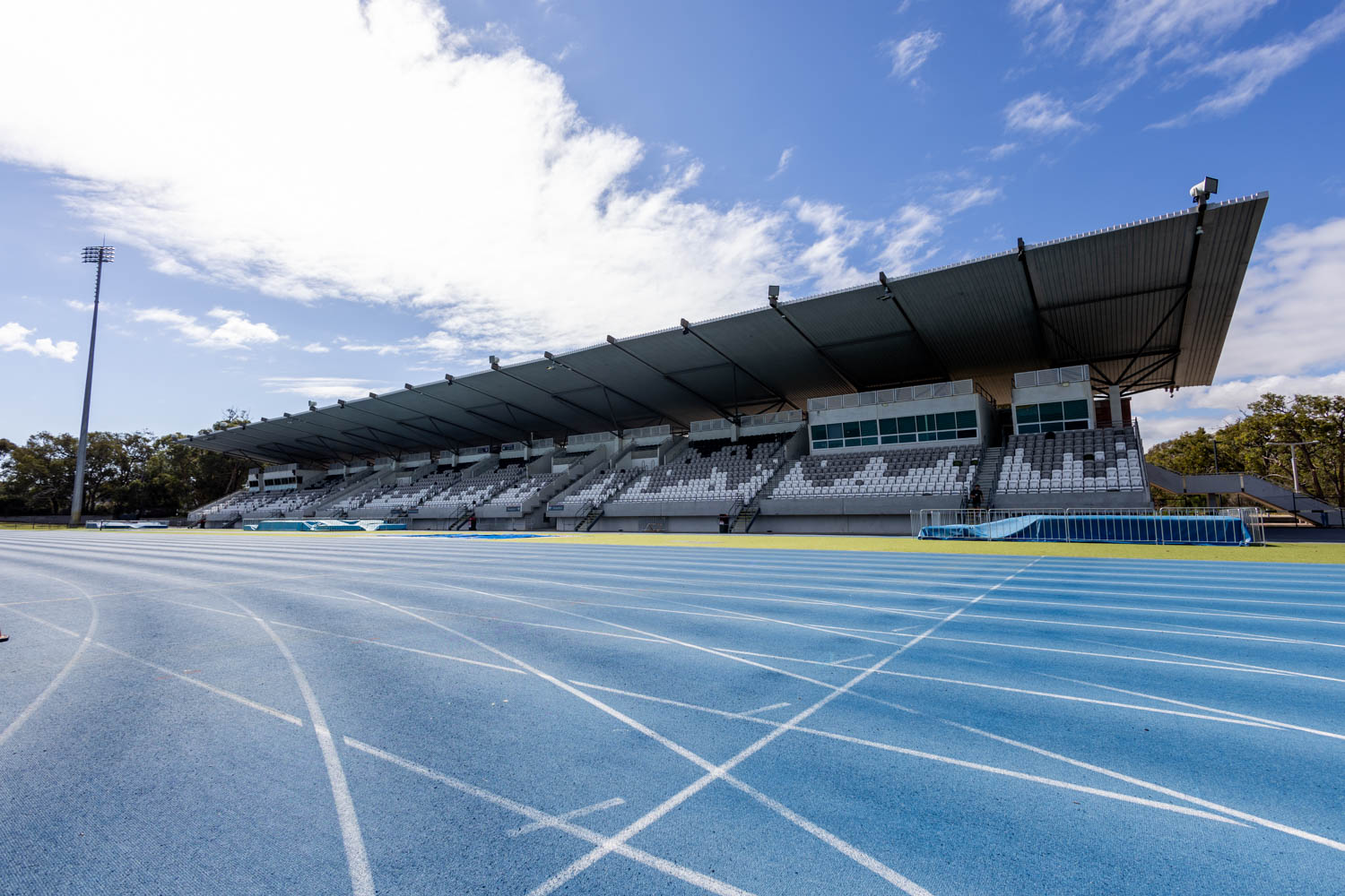 Track and grandstand at WAAS